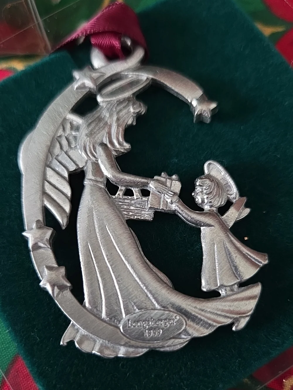 Longaberger angel pewter